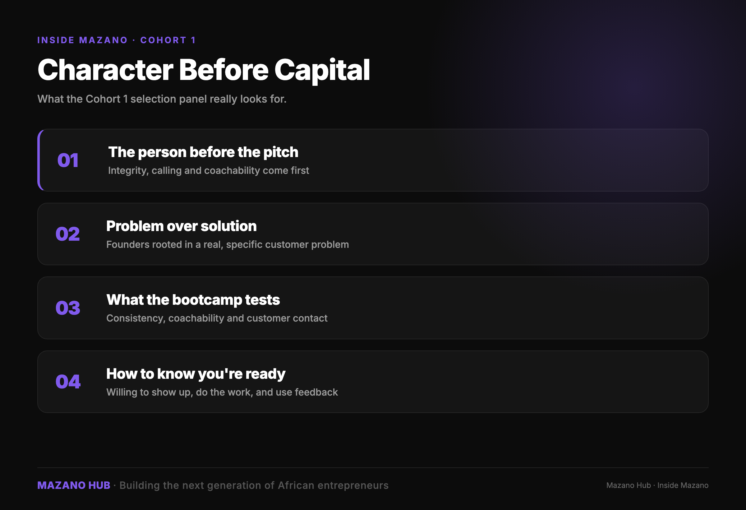 Character Before Capital: How Mazano Picks Founders