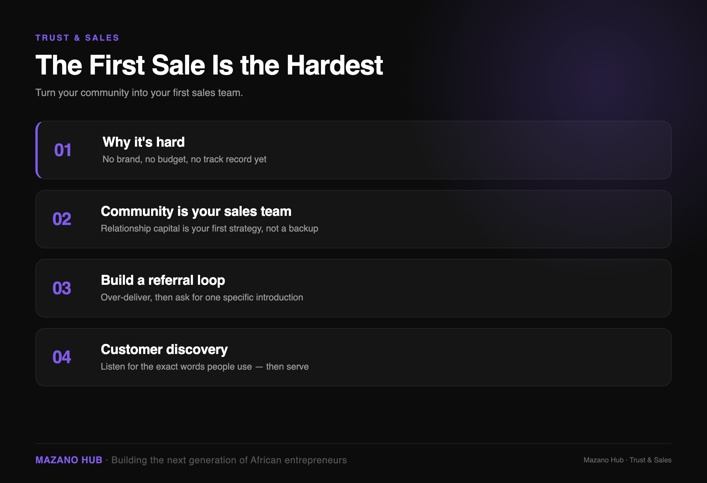Why the First Customer Is the Hardest You'll Ever Win